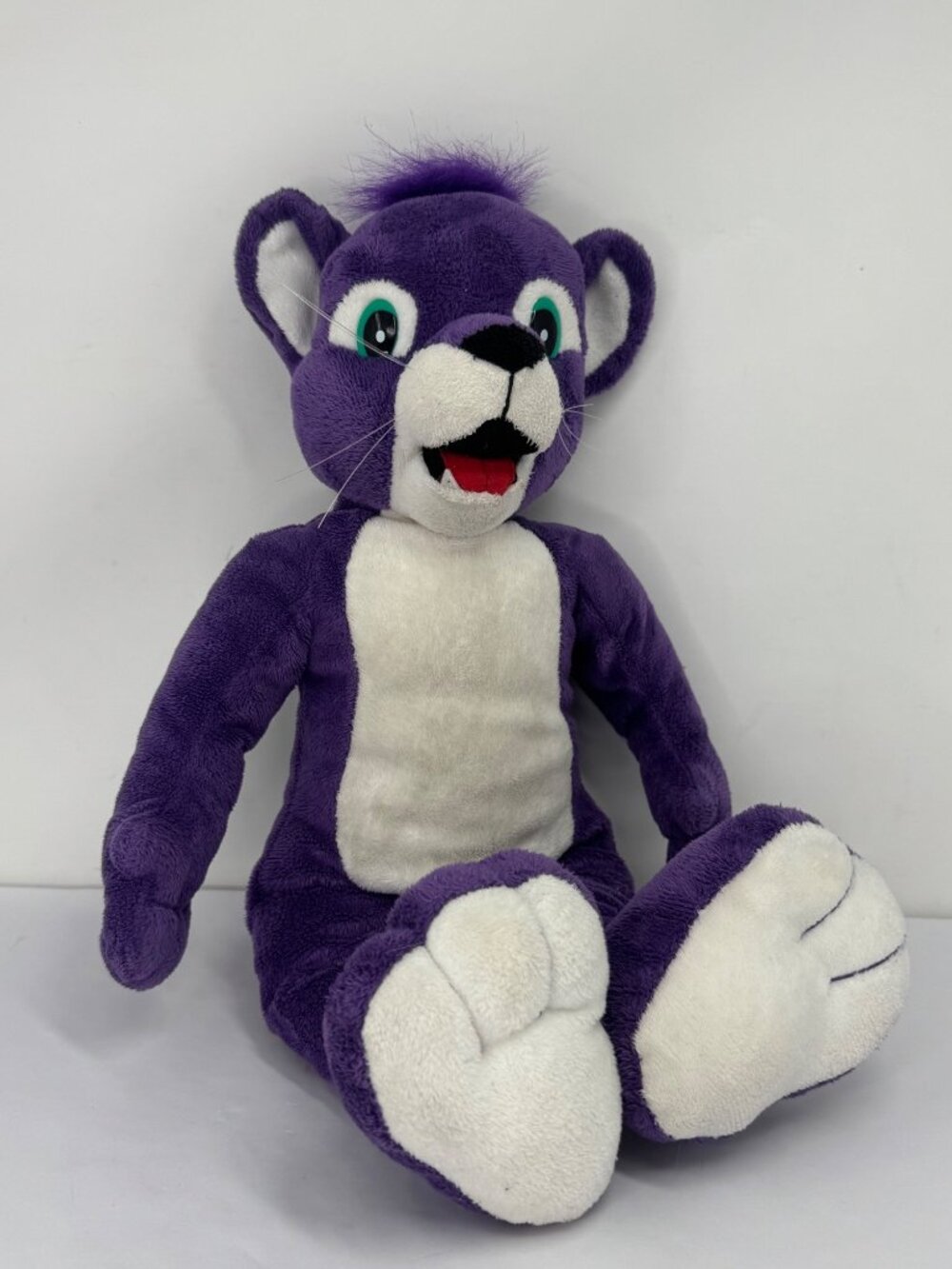 Makutu Island Purple Plush Toy White Belly Green Eyes Soft Stuffed Animal